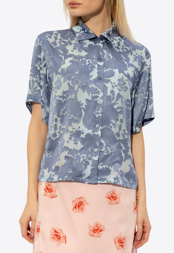 Floral Print Short-Sleeved Shirt