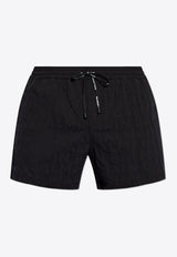 Logo Embossed Swim Shorts