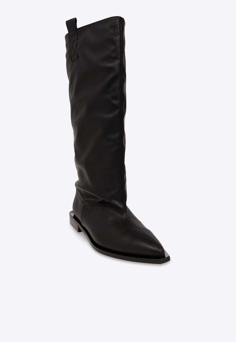 Western Loose Knee-High Tubular Boots