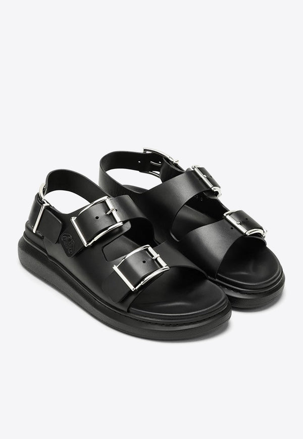 Double Strap Leather Sandals