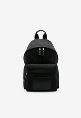 Debossed Logo Nylon Backpack