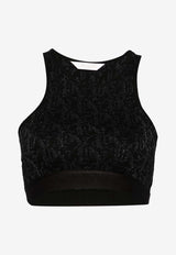 Monogram Jacquard Cropped Top