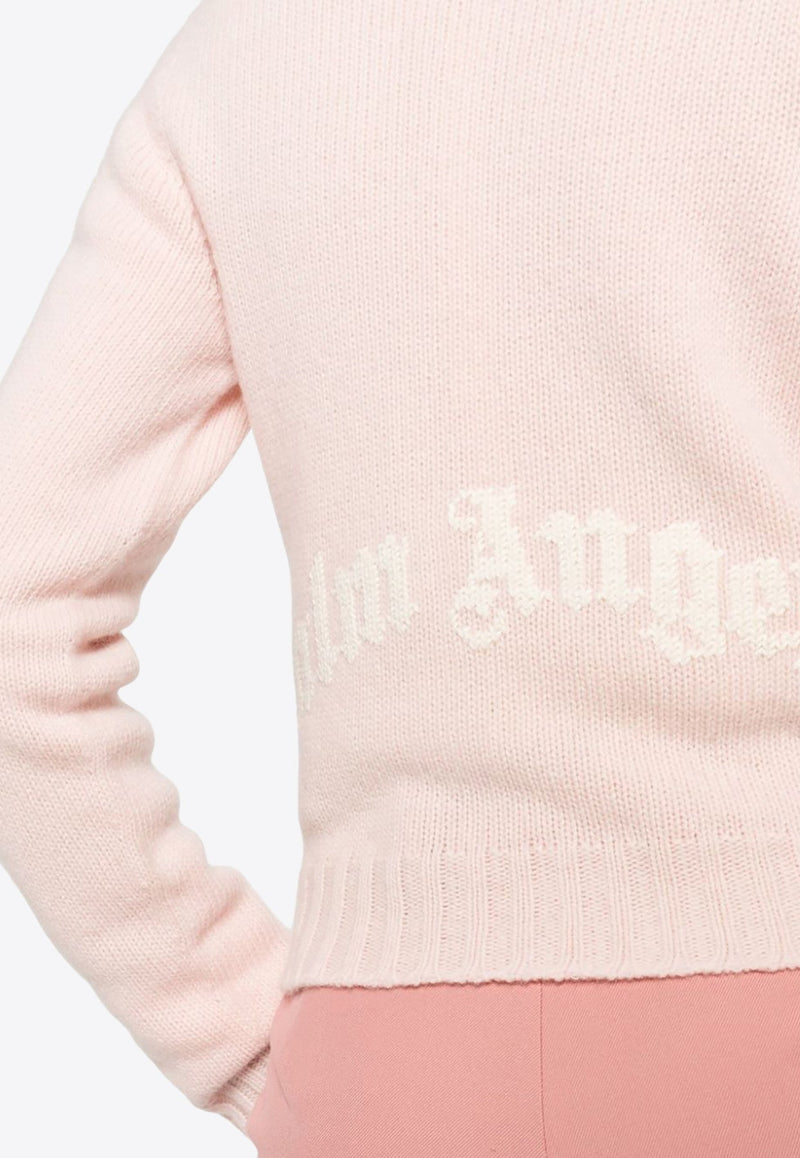Logo Embroidered Knitted Sweater