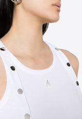 Strap Detail Ribbed Tank Top