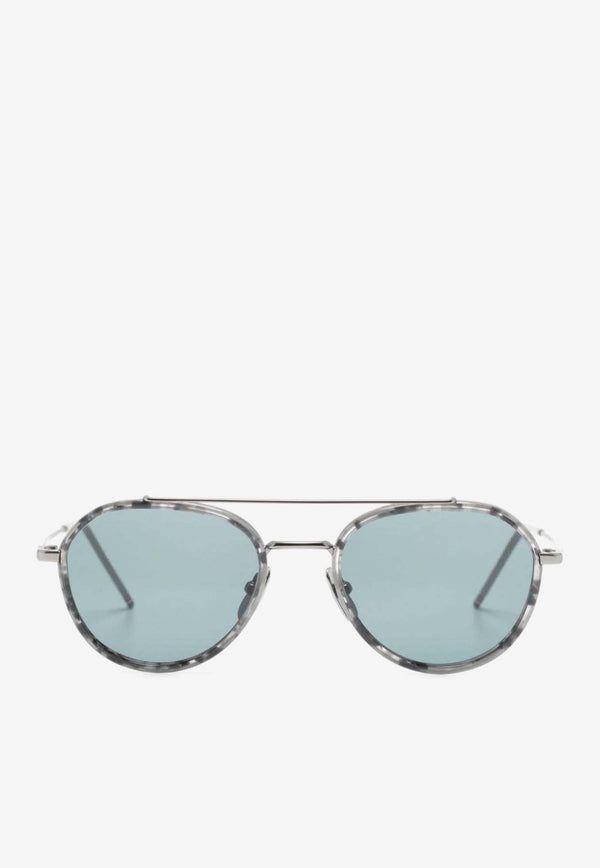 Oval-Frame Sunglasses