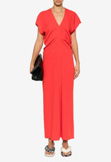 Cady V-neck Midi Dress