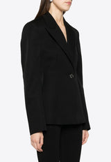 Glen Single-Breasted Virgin Wool Blazer