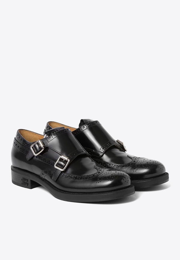 X Church's Leather Monk Strap Shoes