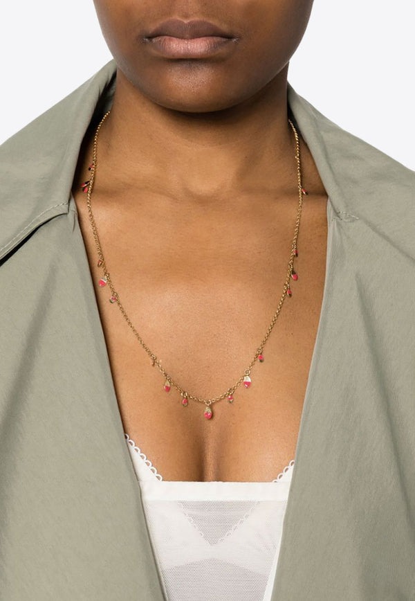 Leaf Pendant Cable-Chain Necklace