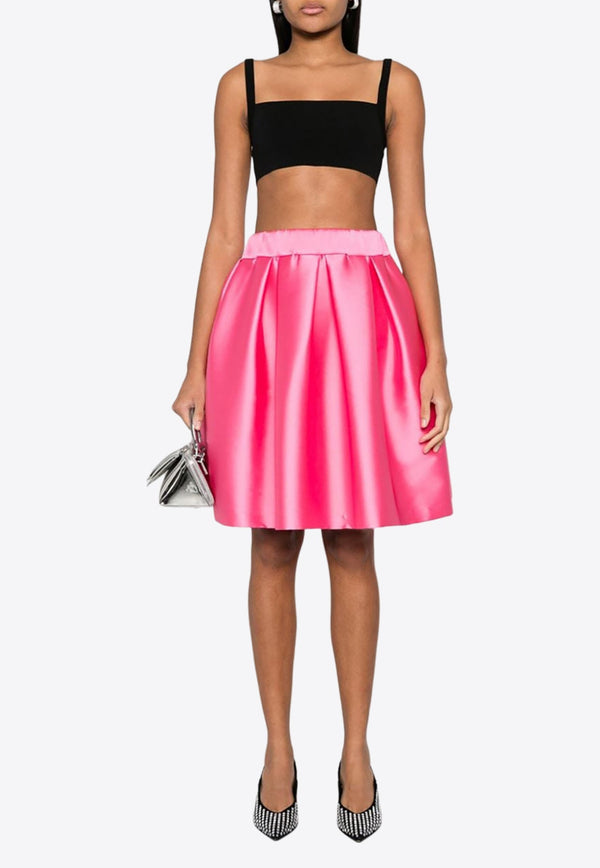 Papavero Pleated Full Mini Skirt