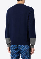 Colorblocked Crewneck Sweater