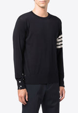 4-bar Stripes Knitted Sweater