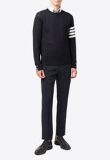 4-bar Stripes Knitted Sweater