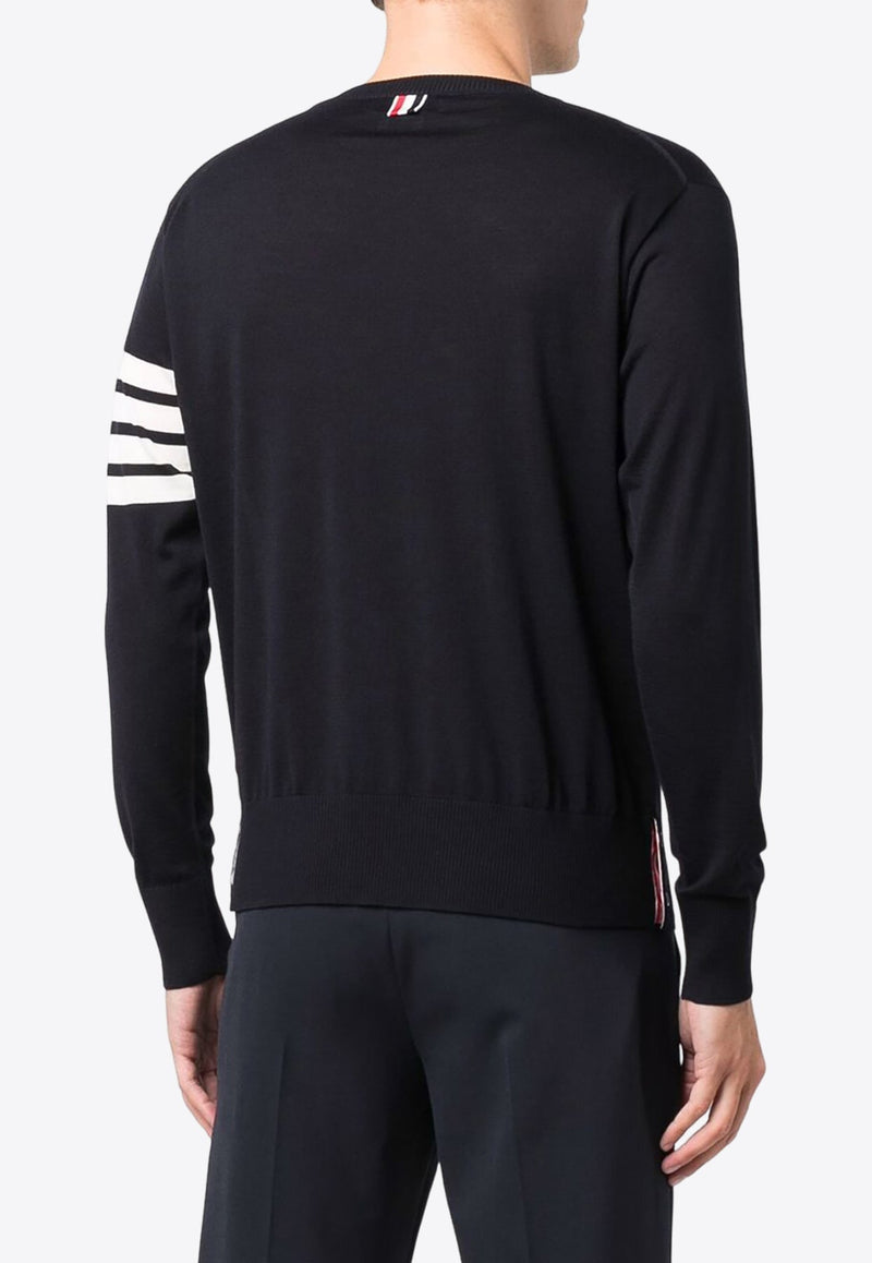 4-bar Stripes Knitted Sweater