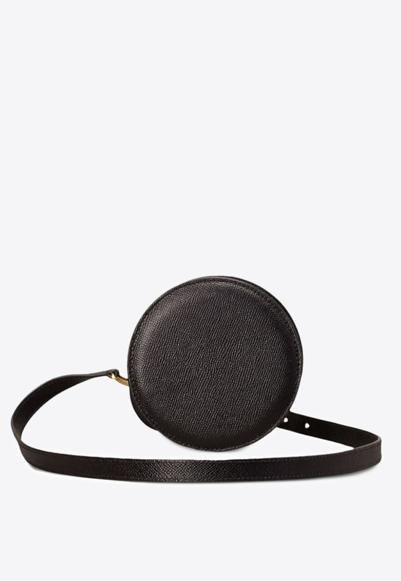 Round Paris Paris Calf Leather Crossbody Bag