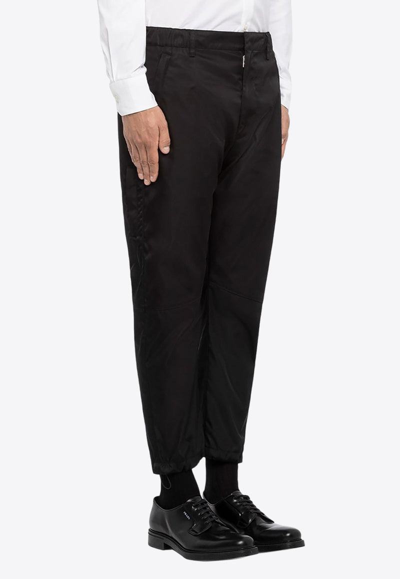 Re-Nylon Logo Plaque Slim Pants