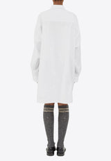 Long-Sleeved Poplin Shirt Dress