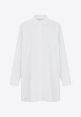 Long-Sleeved Poplin Shirt Dress