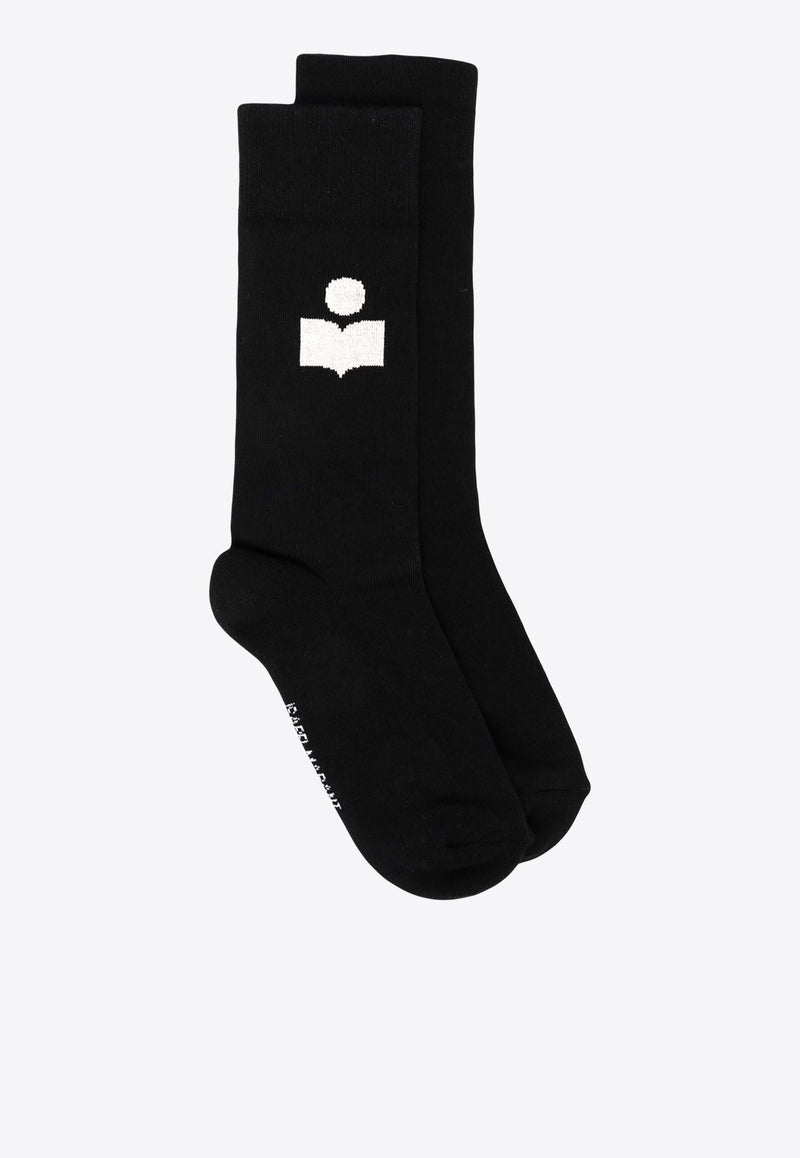 Siloki Logo Print Socks