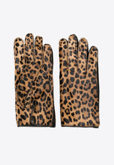 All-Over Leopard Print Gloves