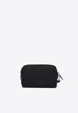 Re-Nylon Logo Plaque Pouch Bag