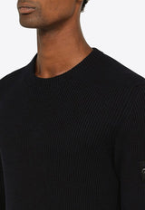 Compass Patch Wool Sweater