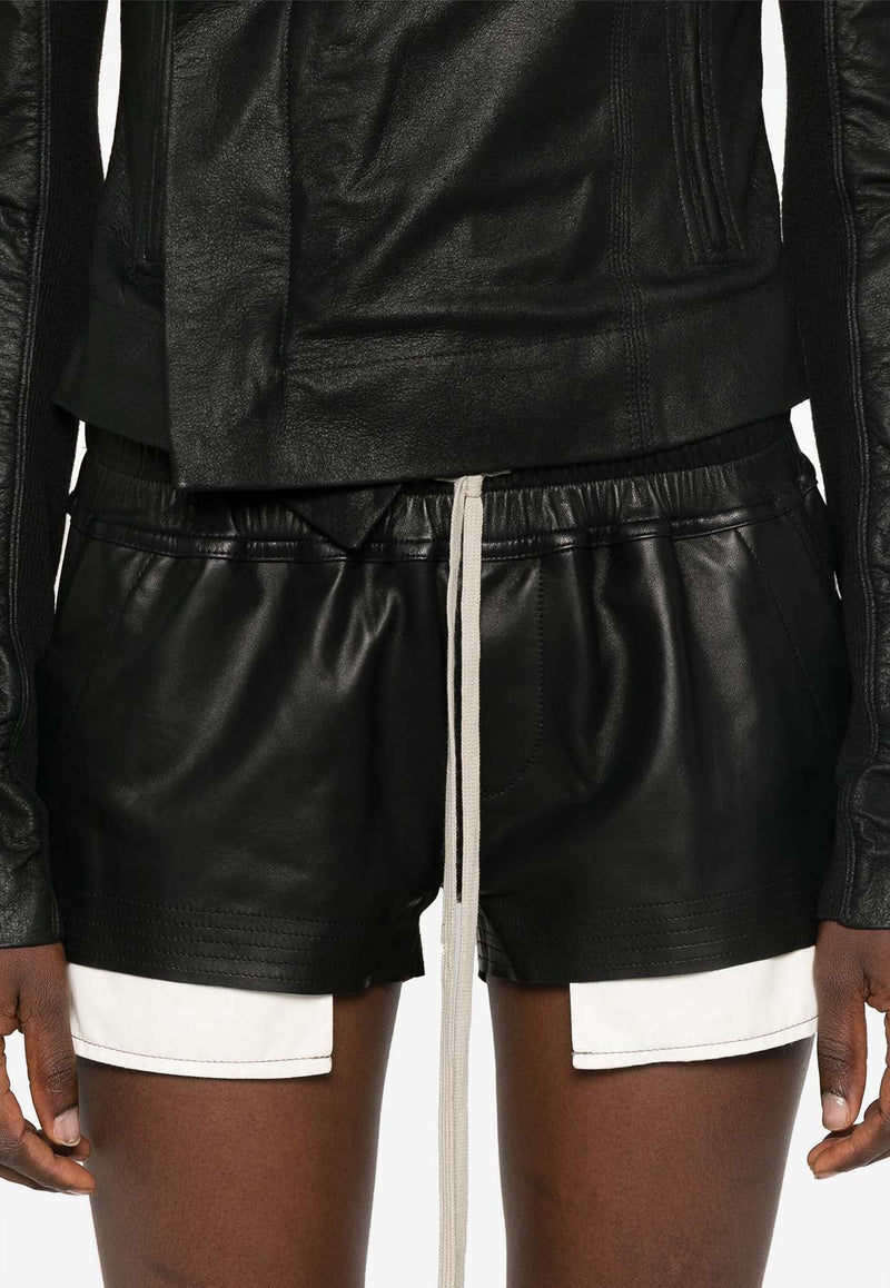 Fog Leather Mini Shorts