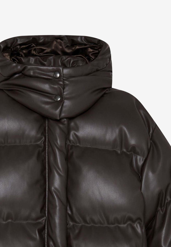 High-Neck Zip-Up Puffer Jacket
