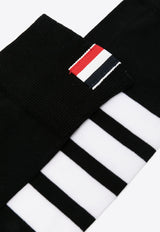 Over Calf  4-bar Stripes Socks