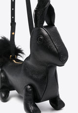 Rabbit Baguette Leather Shoulder Bag