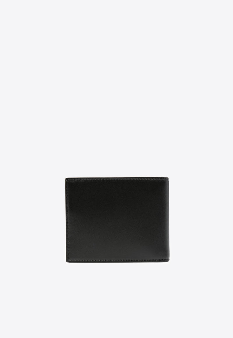 Logo Print Calf Leather Wallet