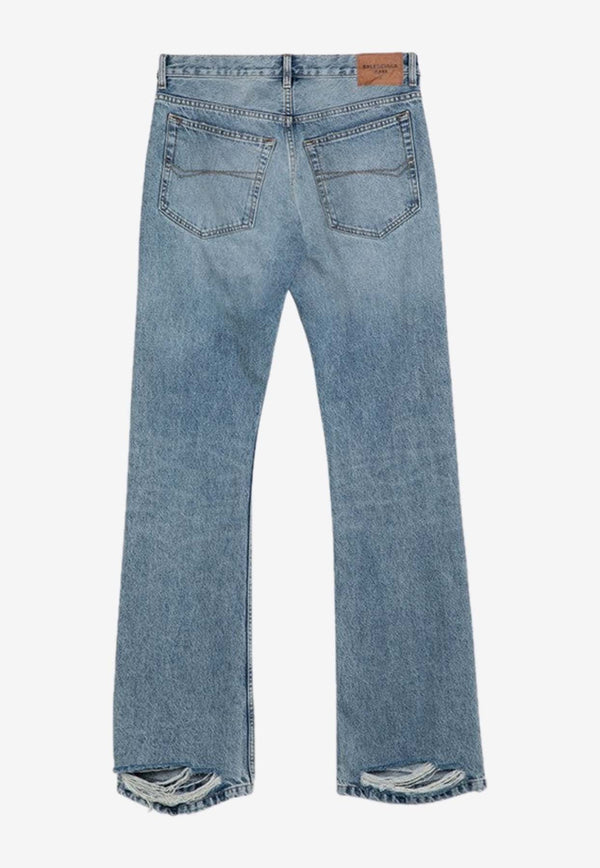 Low-Waist Straight Jeans