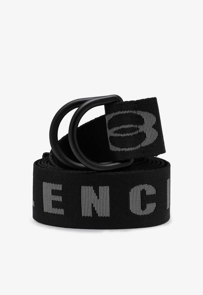 D Ring Logo Jacquard Belt