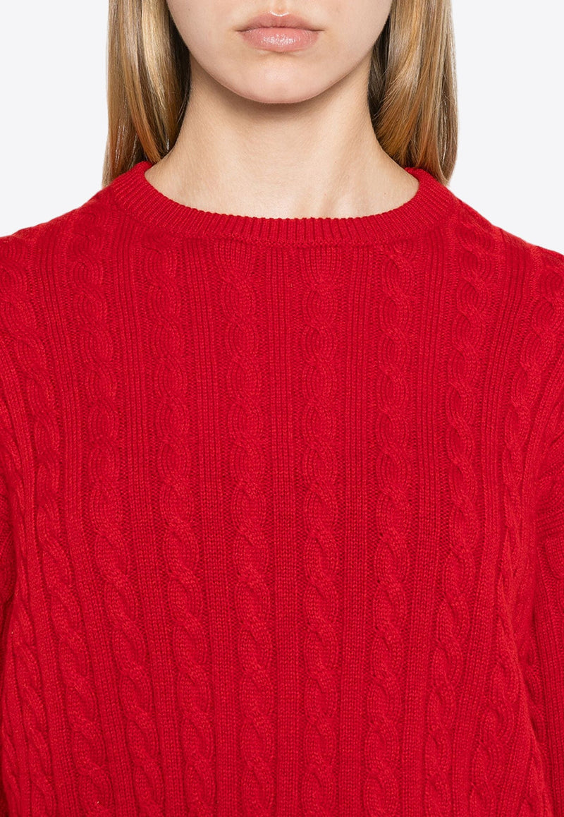 Cable Knit Cashmere Sweater