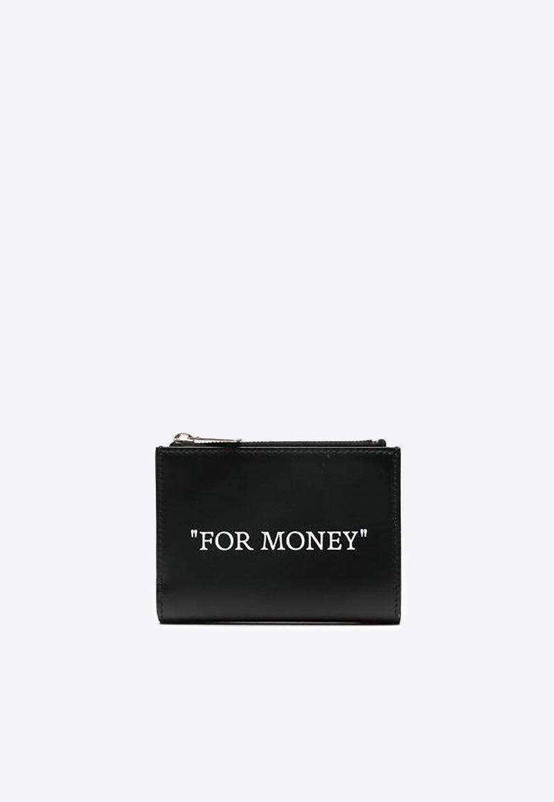 Slogan Print Smooth Leather Wallet