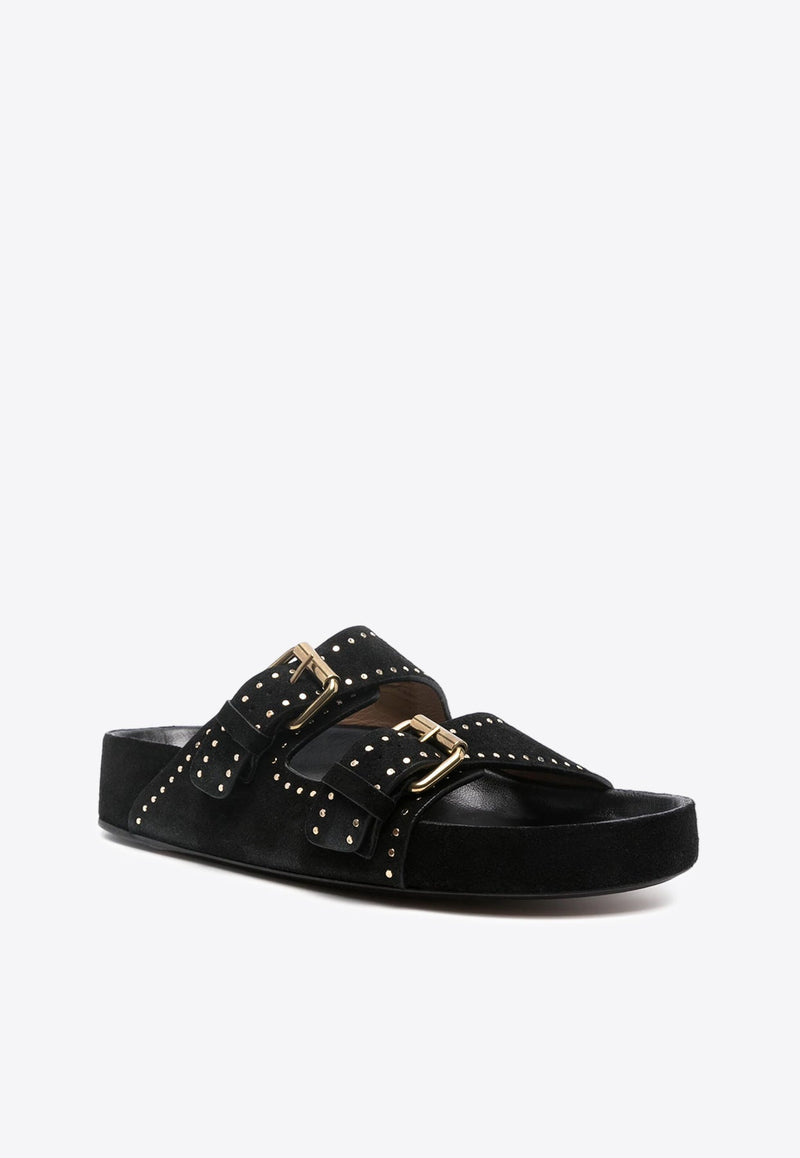 Lennyo Studded Suede Sandals
