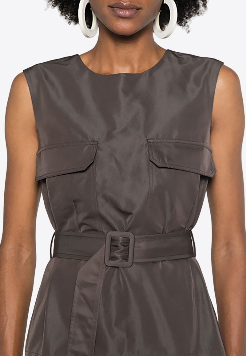 Pesca Sleeveless Belted Top