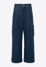 Cigan Wide Cargo Denim Pants