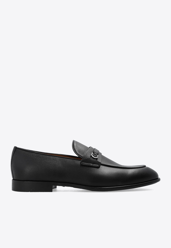 Desio Textured Leather Loafers