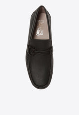 Front 4 Calf Leather Loafers