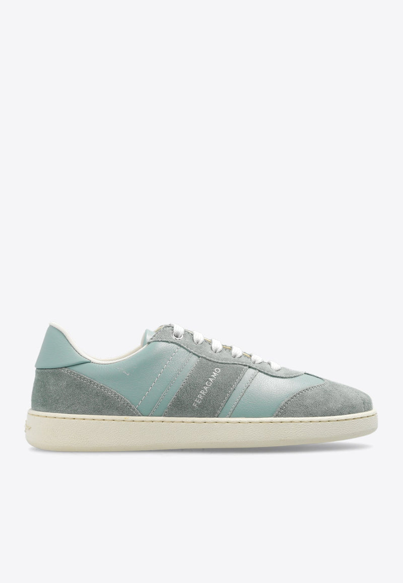 Achille Leather and Suede Sneakers