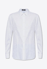 Barocco Jacquard Long-Sleeved Shirt