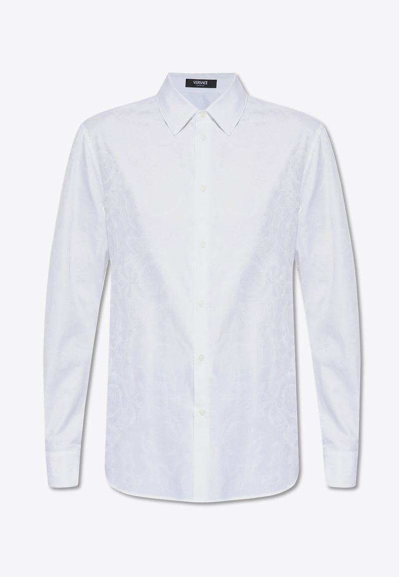 Barocco Jacquard Long-Sleeved Shirt