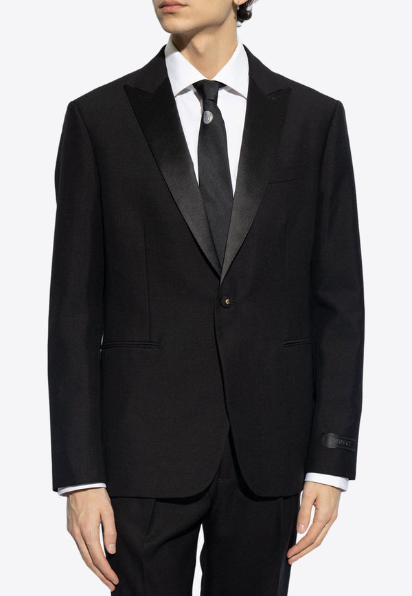 Duchesse Single-Breasted Tuxedo Blazer