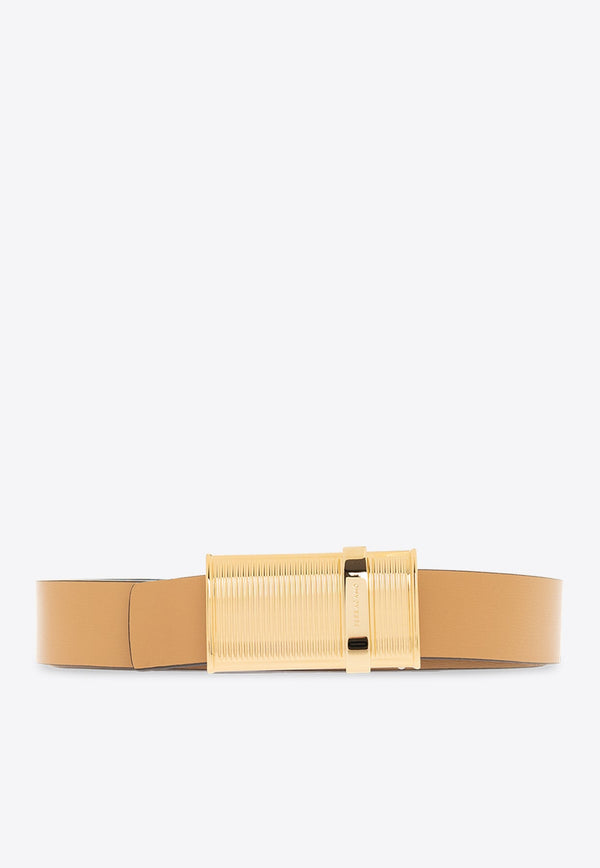 Gancini Reversible Leather Belt