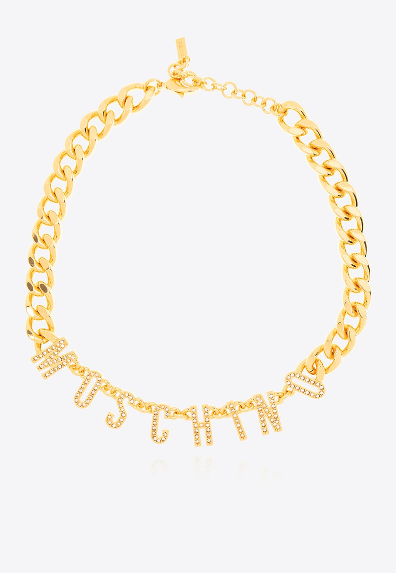 Logo Lettering Chain Necklace