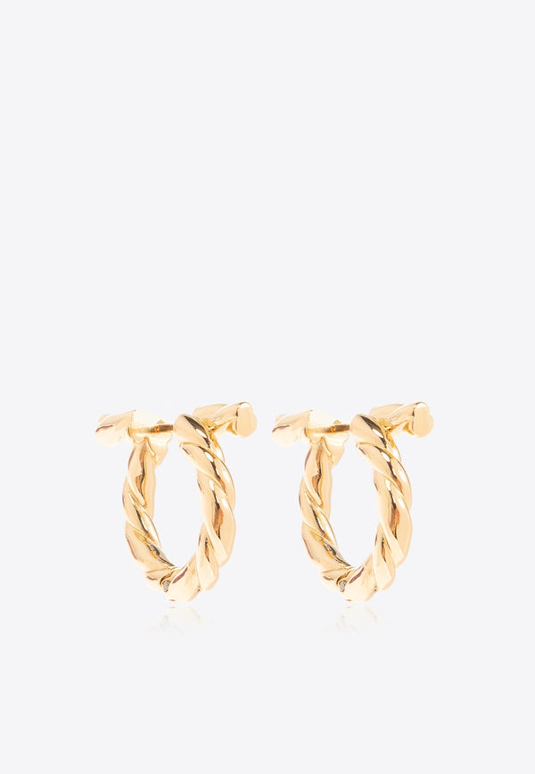 Signature Logo Braided Earrings