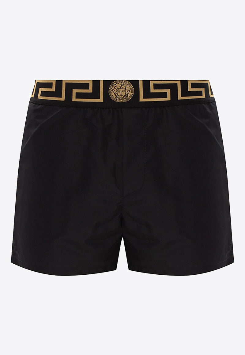 Greca Waistband Swim Shorts