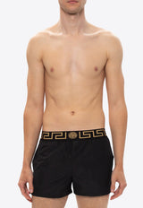 Greca Waistband Swim Shorts