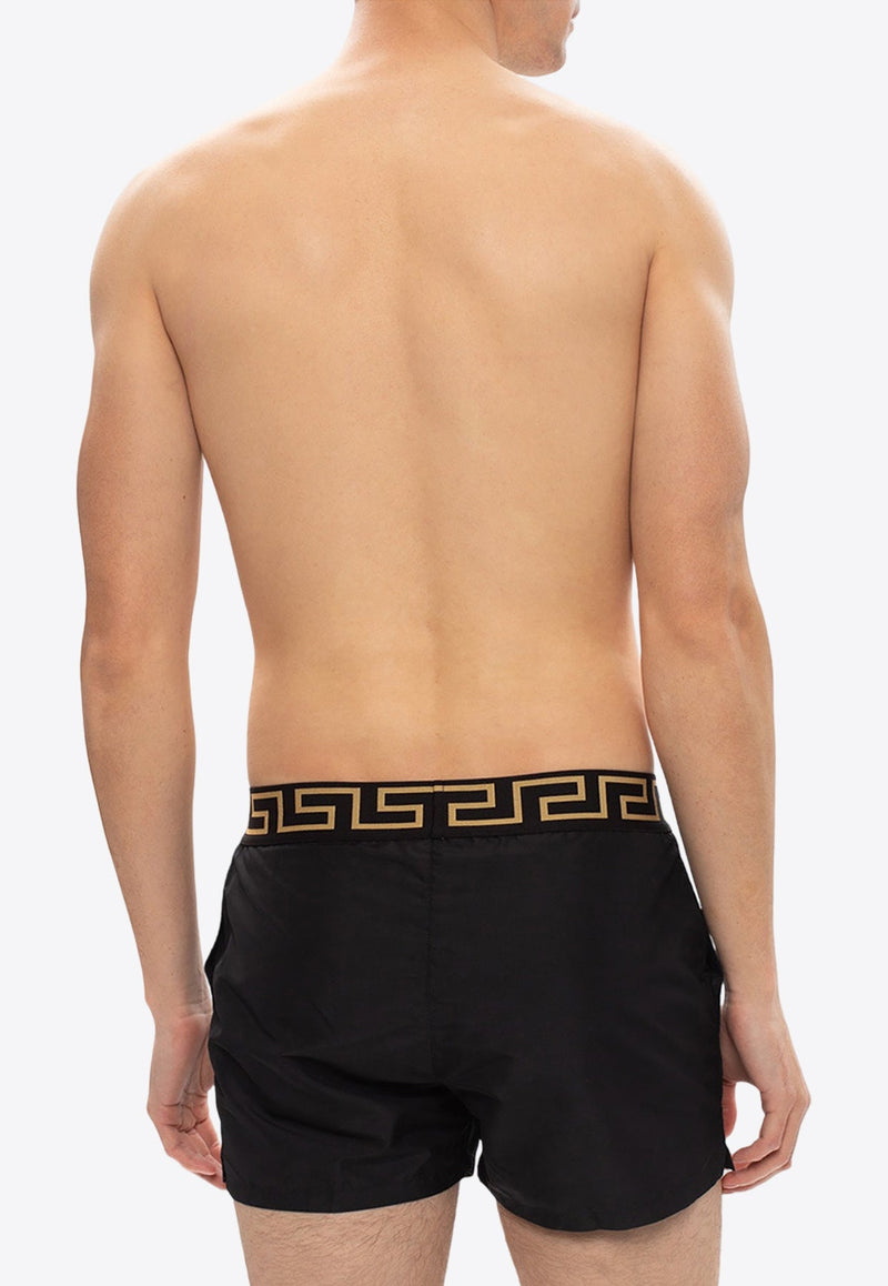 Greca Waistband Swim Shorts